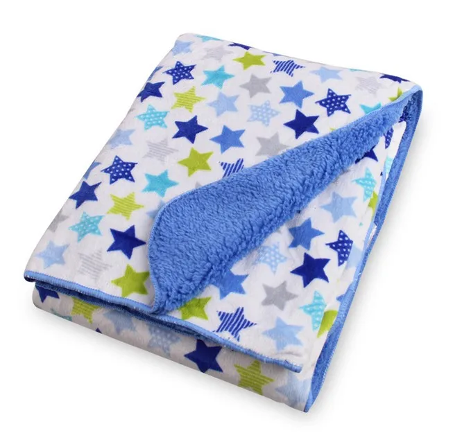 Детское постельное белье, детское Флисовое одеяло, супер мягкое короткое плюшевое детское одеяло, 102*76 см, одеяло для новорожденных, детское одеяло, 320 г - Цвет: 002