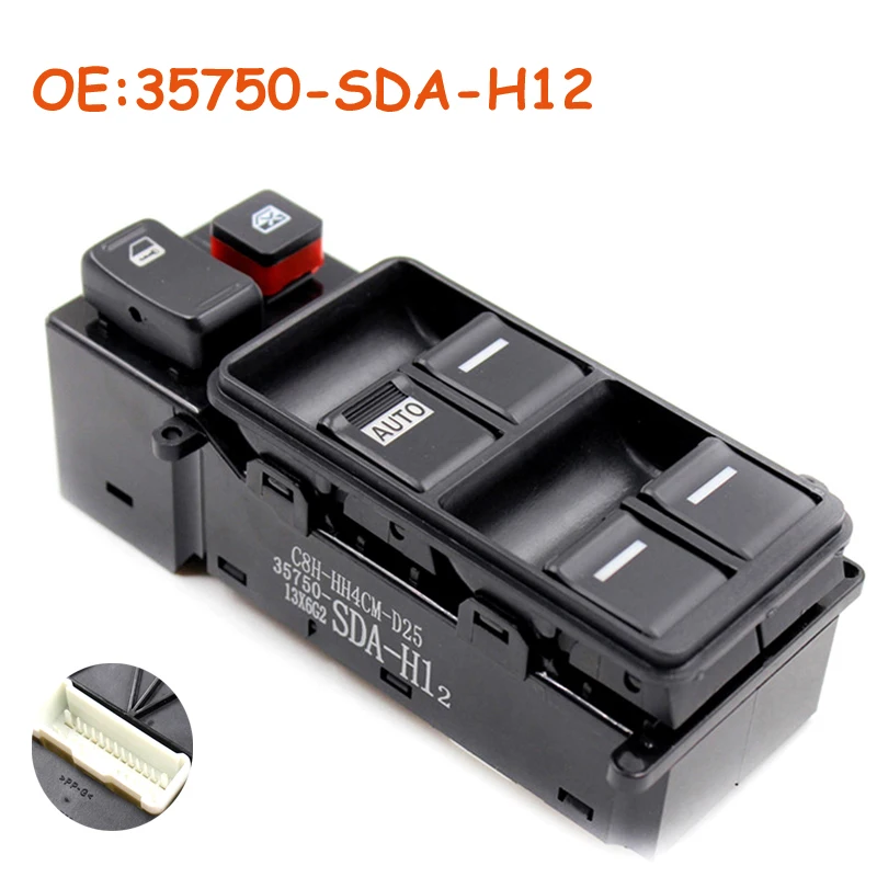 

New 35750-SDA-H12 35750SDAH12 Electric Power Window Switch Master Controller Switch For Honda Accord 2003-2007 car accessories