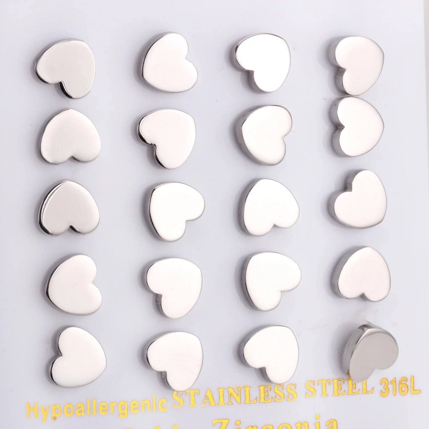 Luxukissids 10 пар/лот сердце крест маленькие шпильки Earring-101501S