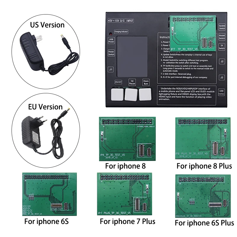 

LCD display & Digitizer Touch screen test board LCD Tester For iphone 6s 6sp 7 7plus 8 8plus LCD Screen tester