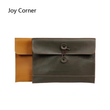 Folder For Documents Genuine Leather Document Bag Solid color A4 Filing Products Cow Leather Business Briefcase Office Business