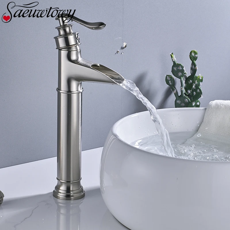 

Bathroom Basin Faucet Single Handle Faucets Hot and Cold Water Mixer Faucet Without Cover 2 Available