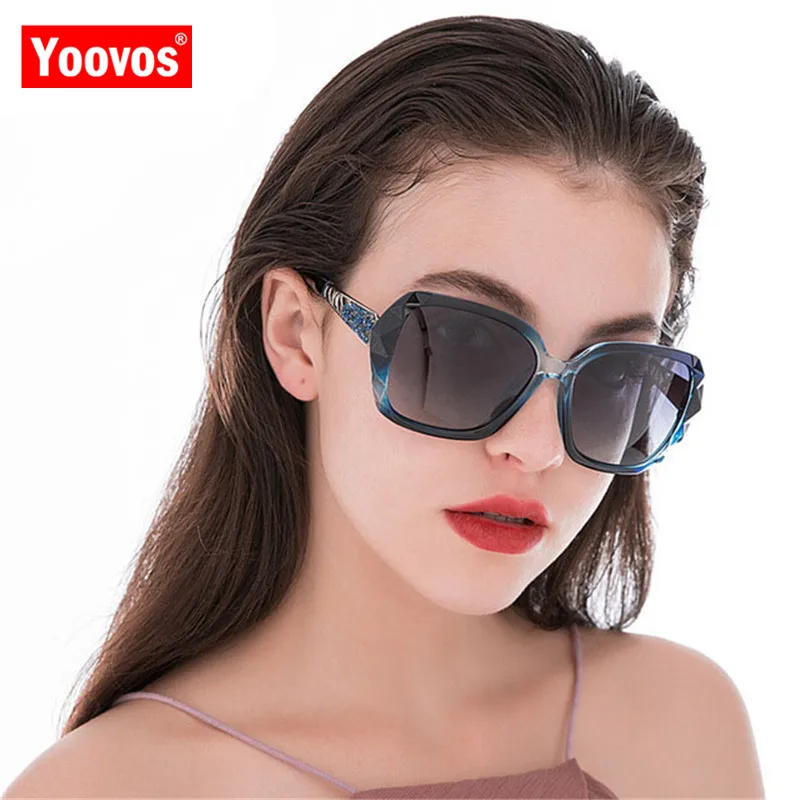 Yoovos поляризационные Винтажные Солнцезащитные очки женские роскошные