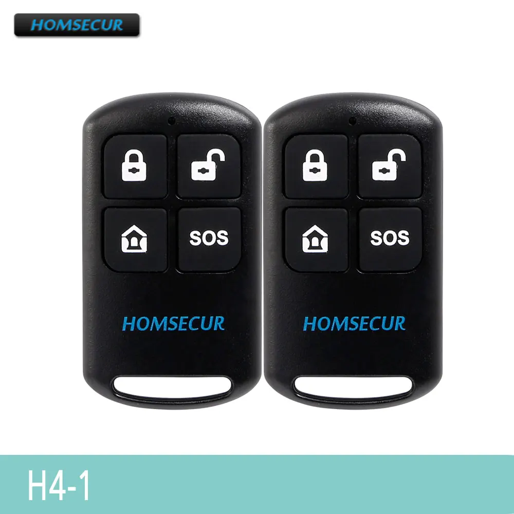 HOMSECUR DIY GSM wifi сигнализация для домашней безопасности(панель сигнализации LA02, PIR датчик, датчик двери, Вспышка Сирена, датчик дыма и т. д - Цвет: H4-1