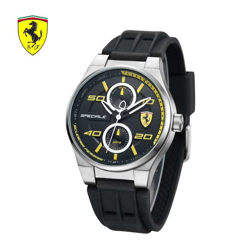 

SCUDERIA FERRARI Brands 2018 New Men's Watches Fashion Casual Men's Watch Multifunctional Quartz Waterproof Trend Watch 0830355