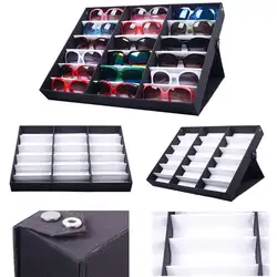 18 шт. очки солнцезащитные очки Организатор Box Ювелирные Часы Дисплей Чехол для хранения для женщин мужчин #56337