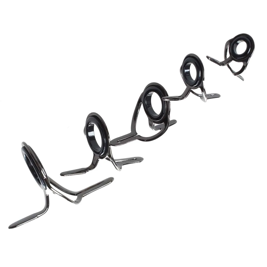 Buy 5 pieces guide rings for fishing rods, silver