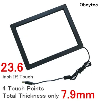 

Obeytec 23.6" 4 Points IR multi touch Frame, With glass, Wide screen 16:9, Anti-sunshine, Metal case