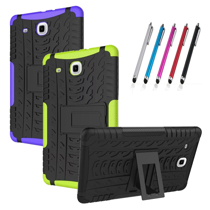 

2016 new Cover For Samsung Galaxy Tab E 9.6 Case child Armor Kickstand Silicone Cover for Samsung Galaxy Tab E Case T560 T561
