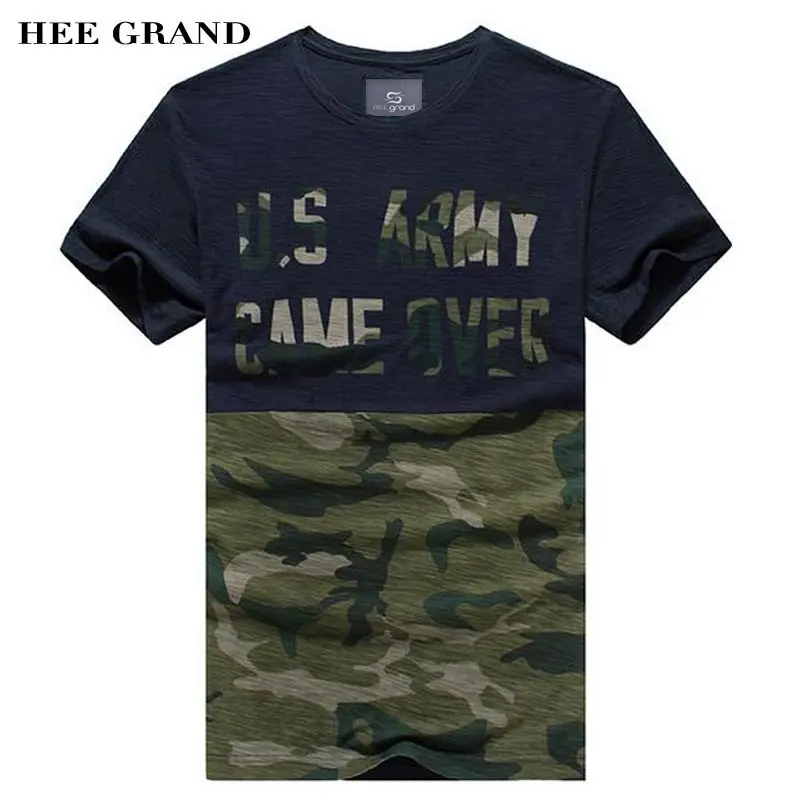 HEE GRAND/2018 мужские футболки с коротким рукавом 100% хлопок дышащий материал