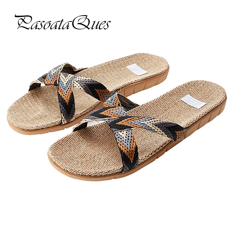 Hemp Spring Summer font b Men b font Women font b Shoes b font Flip Flops