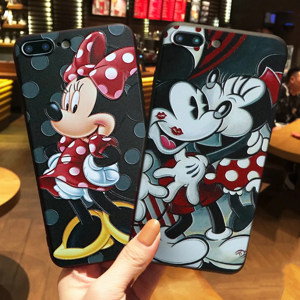 

Cartoon 3D Emboss Relief Fundas Flower Case For iPhone XR 6 6S 7 8 Plus 5 5S For iPhone 11 Pro XS Max For iPhone X Case TPU Capa