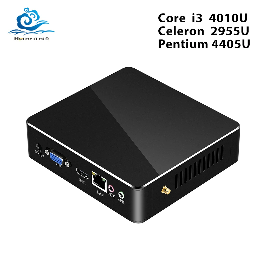 

HLY Mini PC Intel Pentium 4405U Mini Computer Core i3 4010U Windows 10 Computer Mini Desktop TV BOX HDMI WIFI minipc