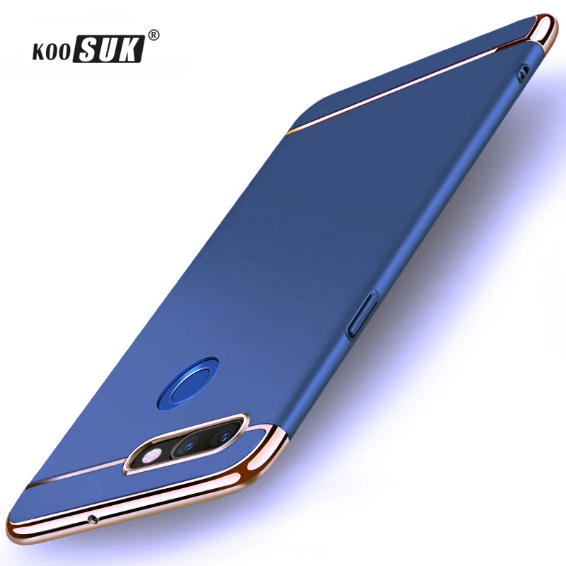 

Huawei Y9 2018 Case Coque Enjoy 8 Plus Back Cover PC Hard Protective Phone Case For Huawei Y9 2018 Original Shell Fundas KOOSUK