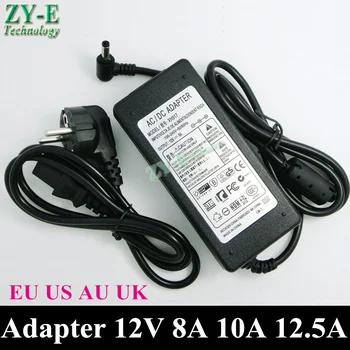 

1X DC Power Supply 12V 10A led power supply AC110/220V Converter Adapter EU Plug 5.5 x 2.1mm 5050 Strip lihgt transformer