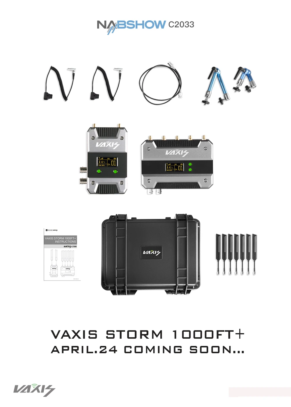 VAXIS STORM 1000FT Беспроводной WHDI передача видео система передатчика для DSLR Камера кран 2 DJI Ronin S Feiyu AK2000 Ak4000