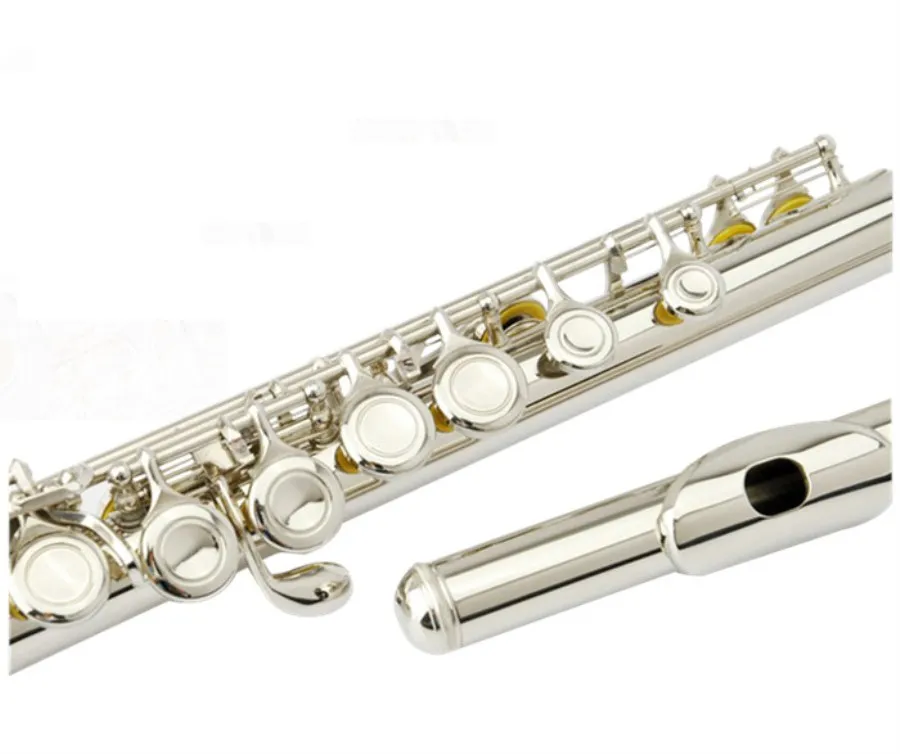 Japan High-quality flute YFL-222 silver flute C tune musical instruments E key flute music Professional Free shipping