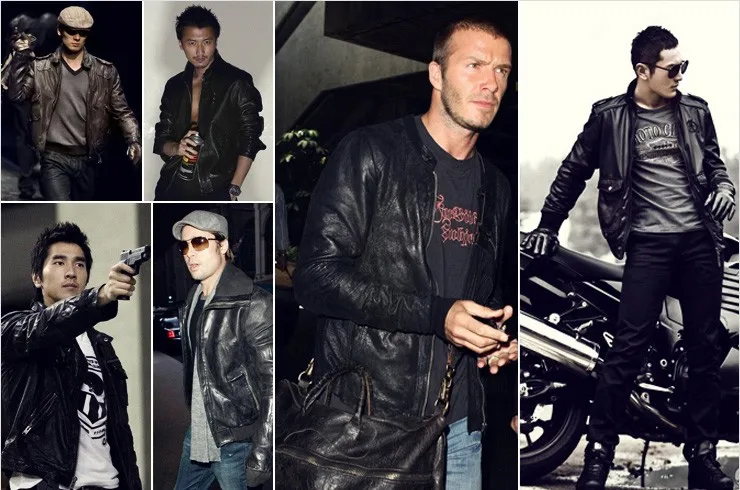 Брендовая одежда, мужские кожаные куртки, мужская верхняя одежда из натуральной кожи, байкерская куртка, дизайнерские мотоциклетные пальто, мужские куртки для фитнеса