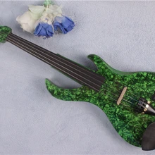 4/4 электрическая скрипка из твердой древесины 20-28# синий цвет Гитара шеи 4 струны