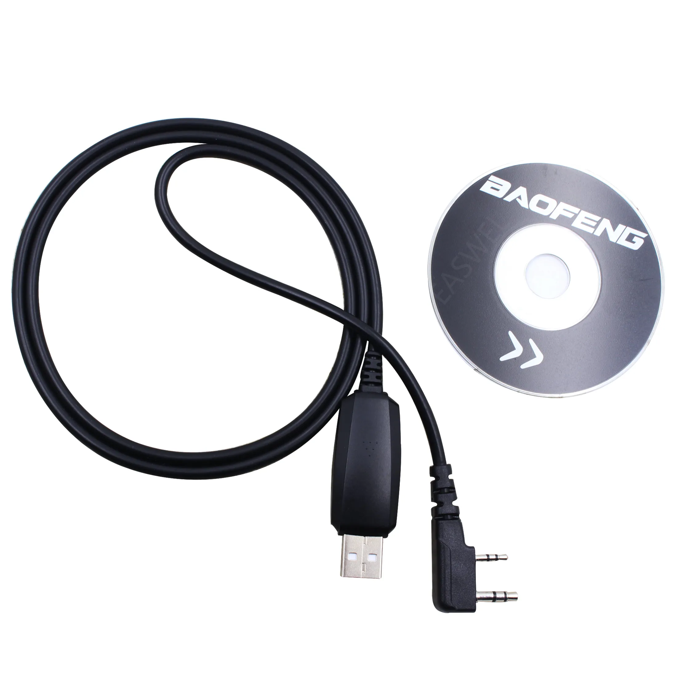 2 Контактный USB кабель для программирования + CD диск Baofeng Радио UV 5R 777S 666S BF 888S|Кабели