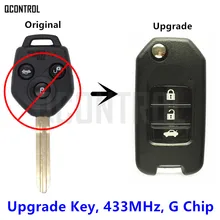 Qcontrol автомобиль дистанционного ключа 433 мГц обновления для Subaru XV 2012-2015 с G чип
