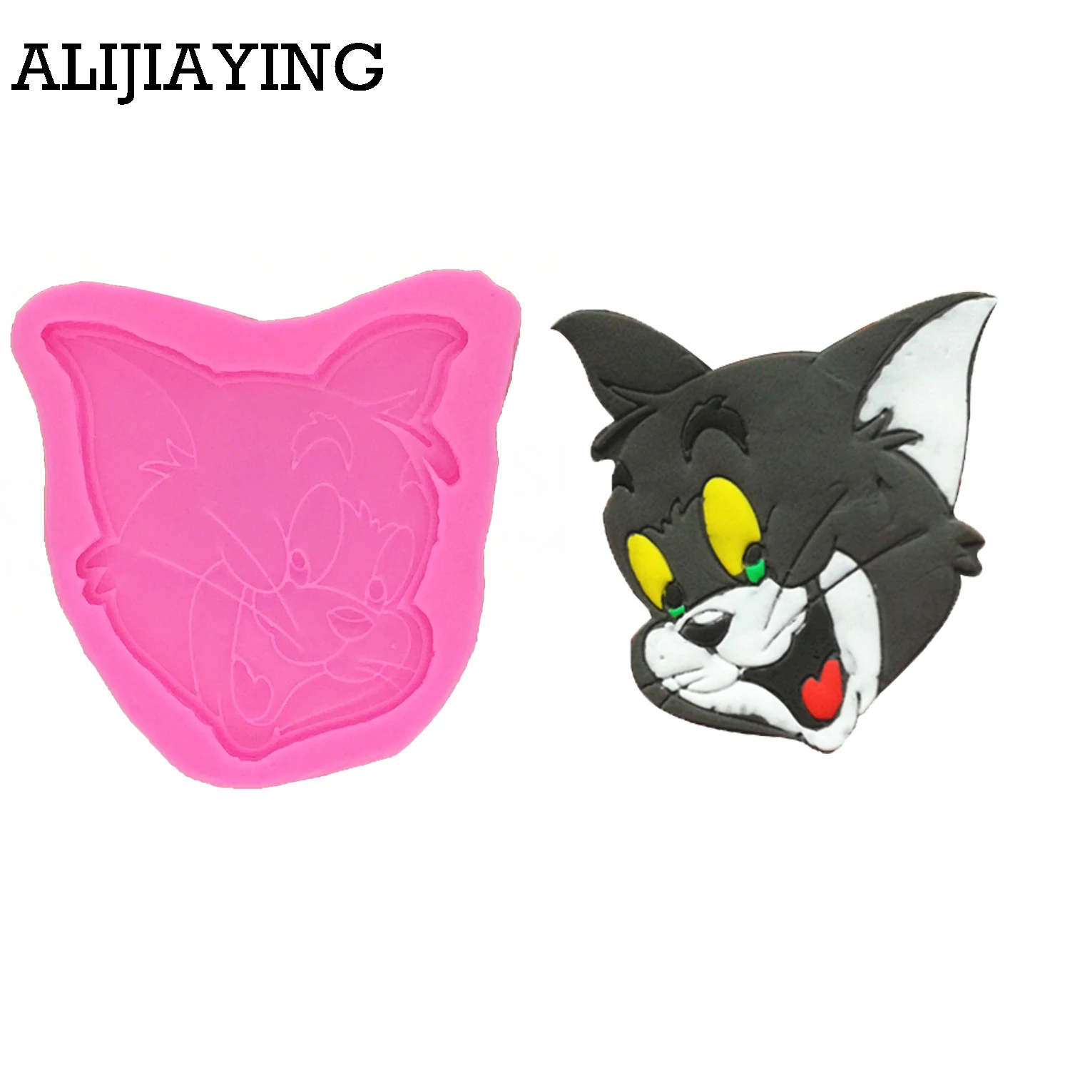 

M0043 DIY Cartoon Tom Cat Shaped Silicone Mold Fondant Cake 3D Mold cake decorating tools