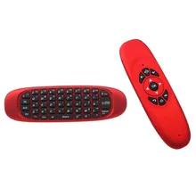 Mini Wireless Keyboard Air Mouse Remote Control For Android TV Box Color:Red