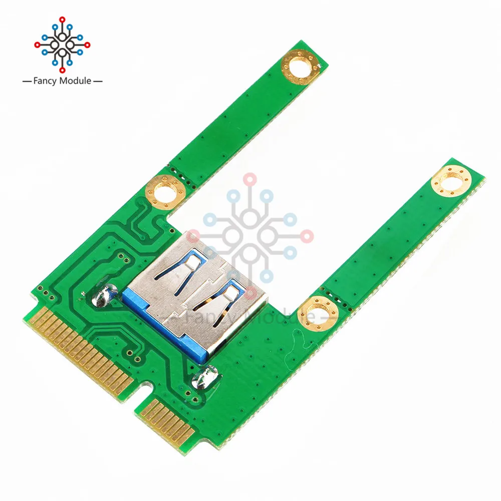 Горячая мини PCI-E слот для карты расширения к USB 2,0 интерфейс адаптер Riser Card