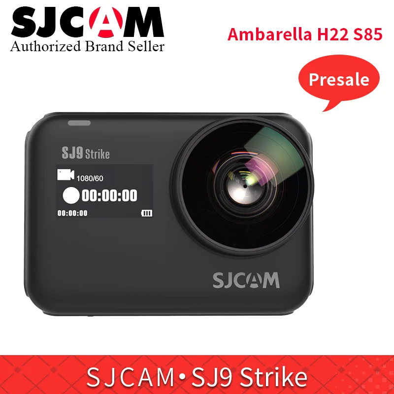 

Presale! SJCAM SJ9 Strike Waterproof 4K WIFI Action Camera Touch Screen GYRO/EIS Wireless Charging Live Streaming Sports Camera