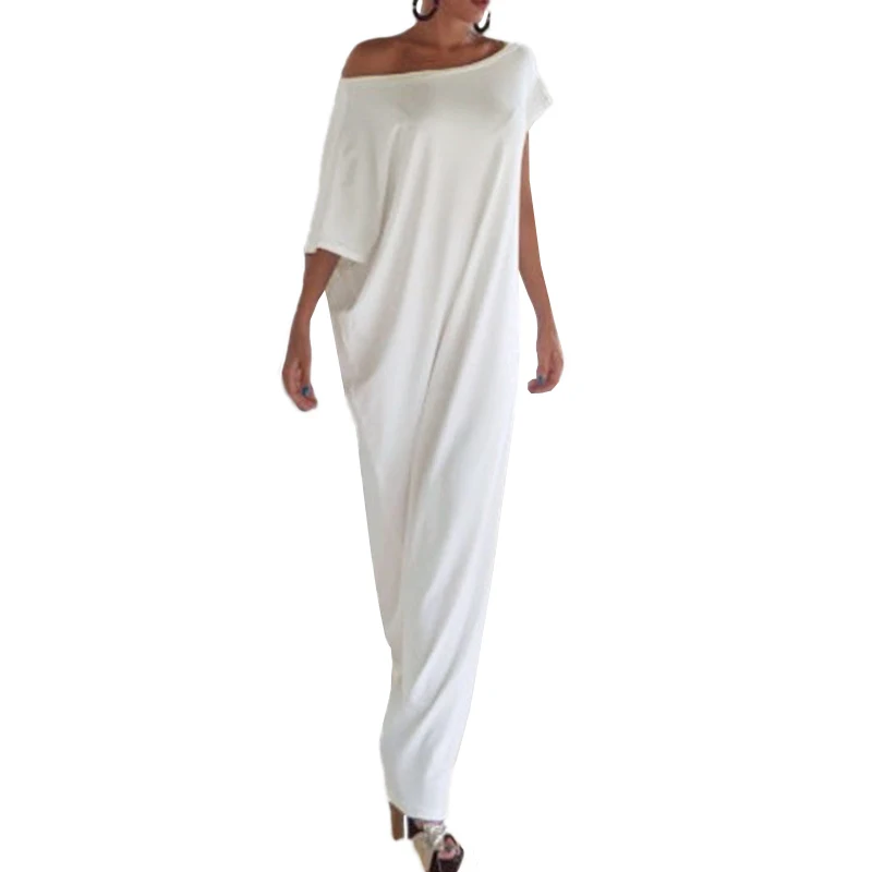 

4XL 5XL Fashion Women Summer Dress 2019 Plus Size Boho Casual Long Maxi Dress Solid Short Sleeve Sexy Party Dresses Vestidos