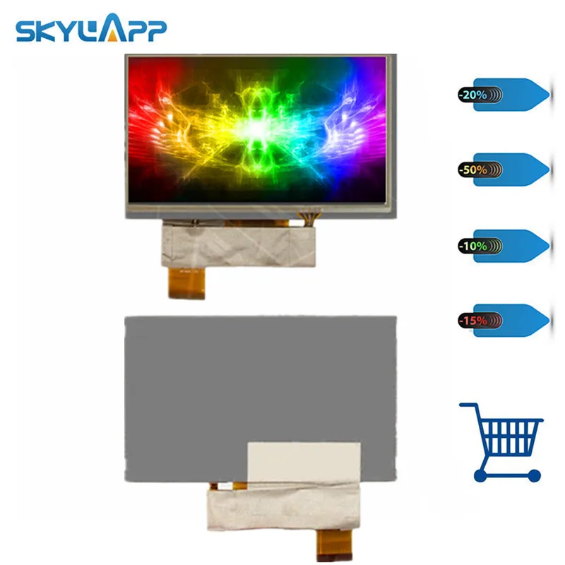 Koop Skylarpu 6 inch voor KD060G1 40NC A5 KD060G1 40NC A1 KD060G1 40NC A7 LCD voor Navi N60 lcd scherm 40 pin display met touch