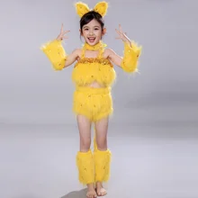 4 цвета кошка косплей для девочек сексуальный косплей девушки-кошки костюмы животные танцевальные костюмы для детей Хэллоуин танцевальные костюмы для детей