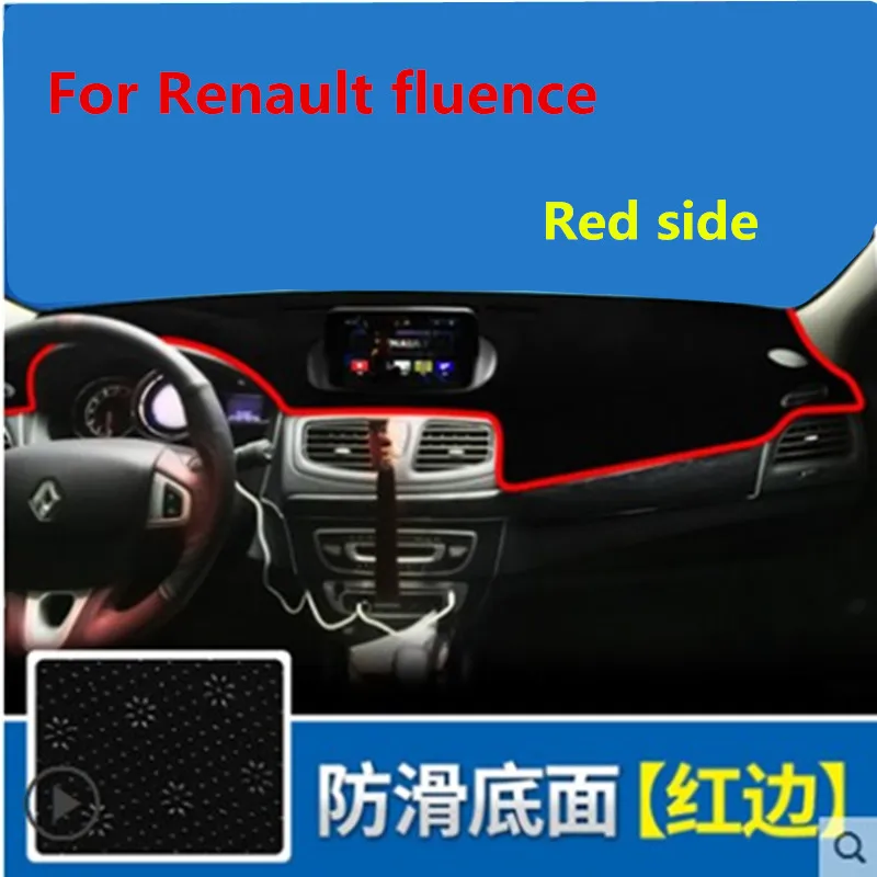 

Car dashboard Avoid light pad Instrument platform desk cover Mats Carpets LHD For Renault Fluence 2015