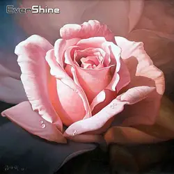 EverShine Алмазная вышивка цветы алмазная живопись 5D «сделай сам» полный дрель изображение розы стразами Алмазная мозаика Настенный декор