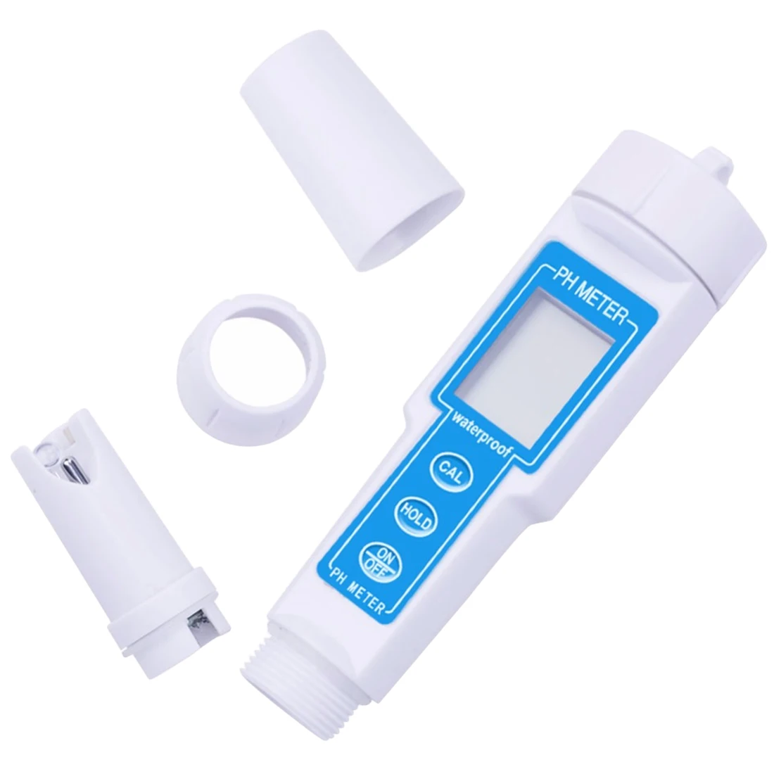 

Waterproof PH Pen Digital PH Meter Tester for Aquarium Protable Water Blue Round Pen Type PH Meter Portable Acidity