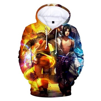 

Hot Naruto Hoodies Men/Women 3D Naruto Sweatshirts Hoodies personality color Print fashion Anime Harajuku Plus Size