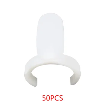 

50PCS/Lot False Nail Tips Display Plastic Ring Nail Color Chart Polish Practice Wheel Nail Tools Supplies