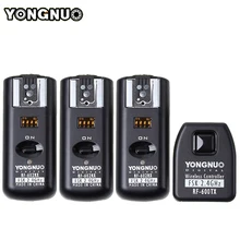 Yongnuo RF602 RF-602 2,4 ГГц беспроводной дистанционный триггер вспышки 1 передатчик+ 3 приемника для Canon 1100D/1000D/600D/550D