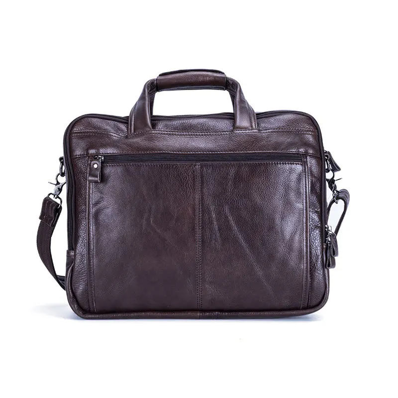 100% echtem Leder herren Aktentaschen für Männliche Business Handtaschen Kausalen Laptop Taschen Messenger Taschen Große Reise Computer Tasche