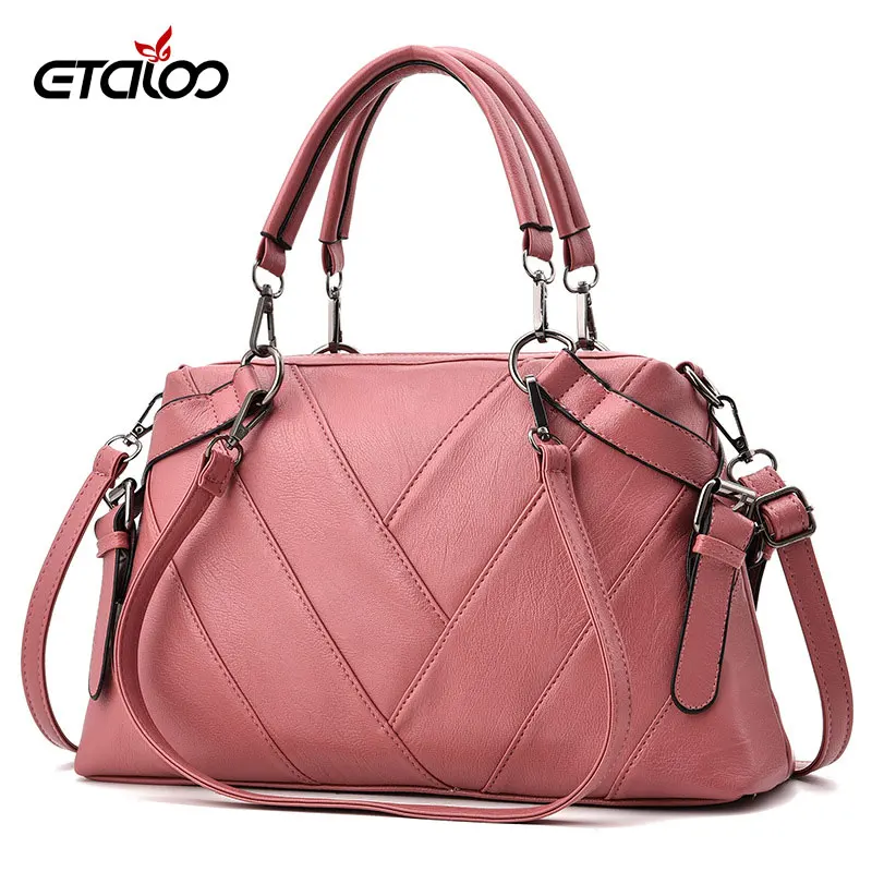Женская сумка, сумки, новинка, сумки с верхней ручкой, зимняя модная сумка-тоут, женская сумка, сумка-мессенджер - Цвет: pink