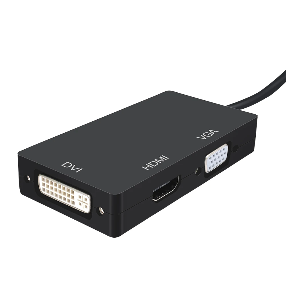 THSHRIC 3в1 Mini DP Thunderbolt Displayport Display Port To HDMI VGA DVI адаптер для Mac/iMac/Macbook Air 1080 конвертер