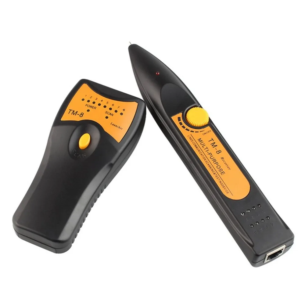 TM-8 RJ11 RJ45 Cat5 Cat6 телефонный LAN Сетевой кабель тестер детекторный провод трекер Тонер-детектор Ethernet линия Finder