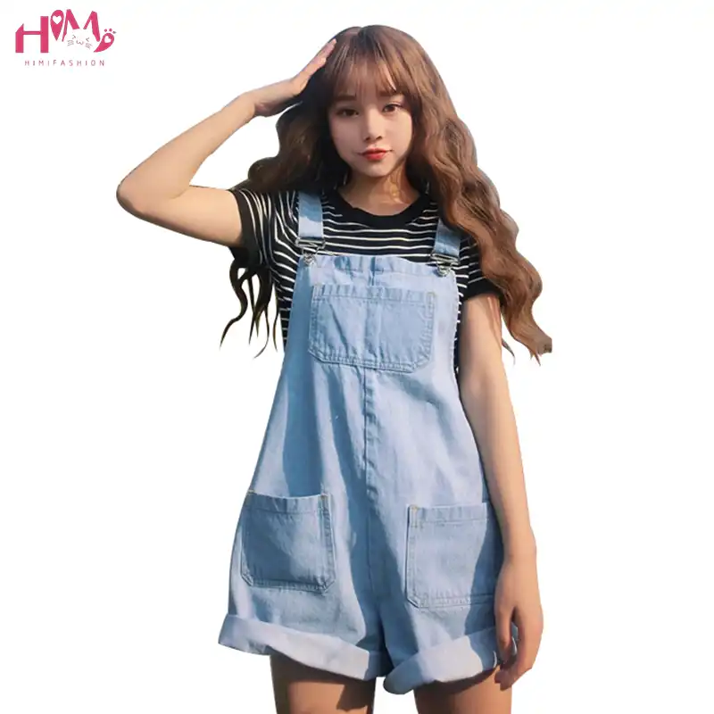 wide leg jean overalls