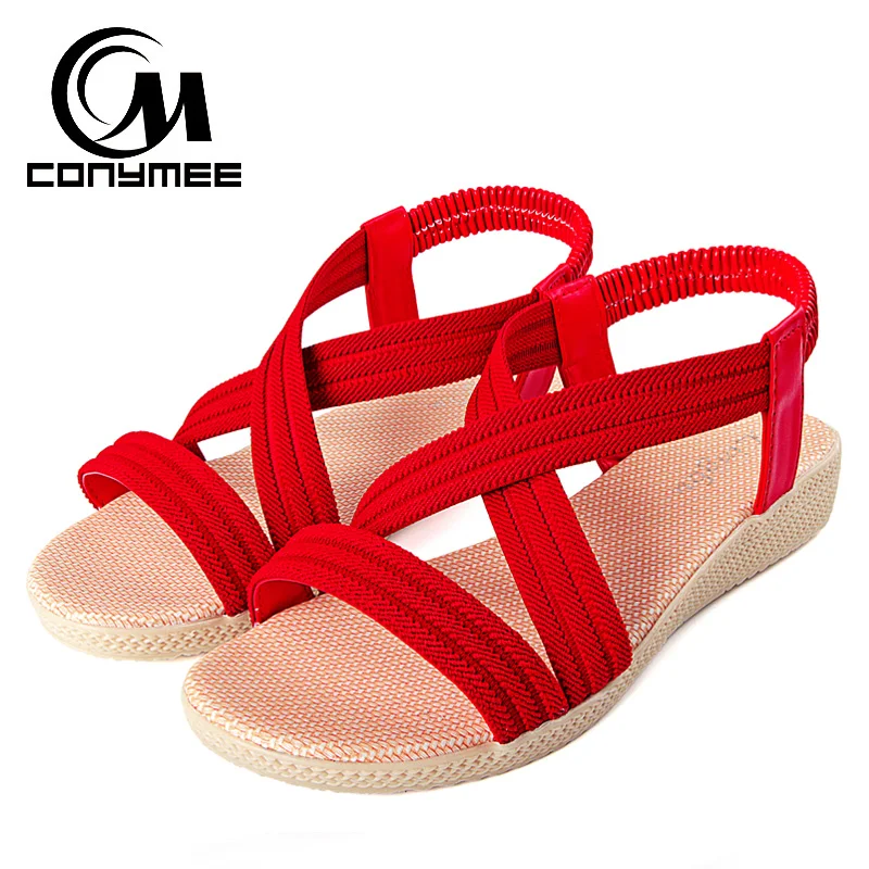 

CONYMEE New 2018 Summer Women Shoes High Heel Sandals Platform Flip Flops Big Size Girls Wedges Open Toe Beach Sandalias Mujer