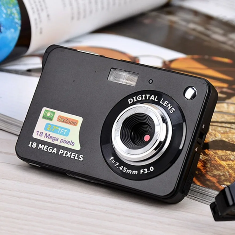 2,7 дюймовый TFT ЖК-дисплей 18MP 720 P 8x зум HD Цифровая камера Анти-встряхивание видеокамера Видео CMOS микро камера детский подарок 2,7 дюймовый TFT ЖК-дисплей 18MP 720 P 8x зум HD Цифровая камера Анти-встряхивание видеокамера Видео CMOS микро камера детский подарок