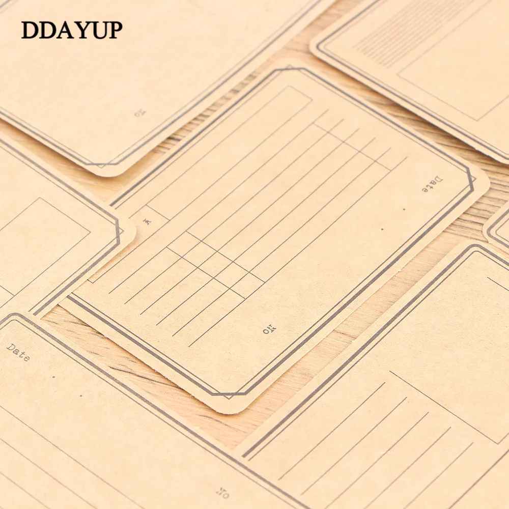 16 листов/упаковка, креативный план работы, крафт-бумага, Липкие заметки, блокнот для заметок, канцелярские принадлежности, офисные принадлежности, школьные принадлежности