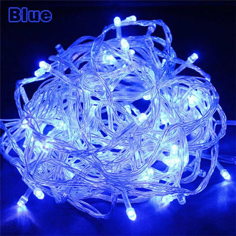 SICCSAEE 10M 100 Led String Garland Christmas Tree Fairy Light Chain Waterproof Home Garden Party Outdoor Holiday Decoration