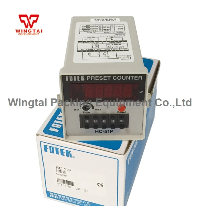 

HC-51P Original Taiwan Fotek Preset Counter/Digital Counter/Electronic Counter