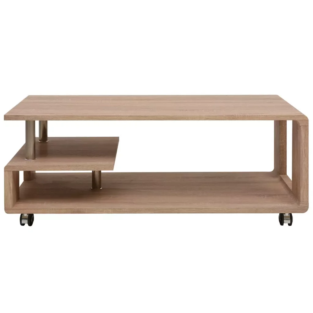

NEW Northern Europe Small Coffee Table With Rollers Simple Solid Coffee Small Table Sofa Edge Creative Convenient