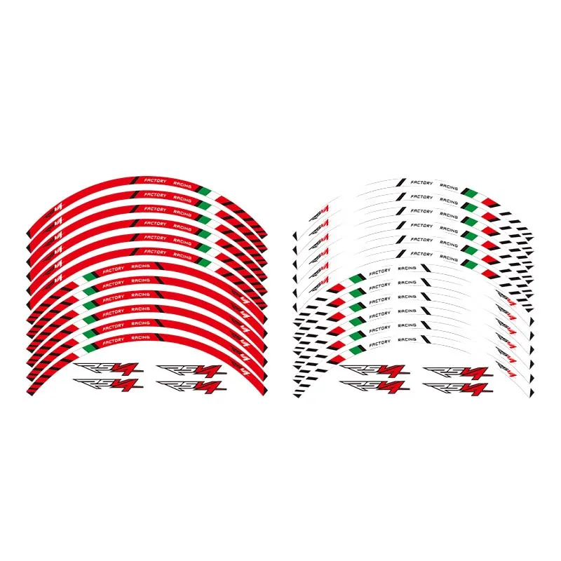 

For APRILIA RSV4 17'' 12 X Thick Edge Outer Rim Sticker Stripe Wheel Decals